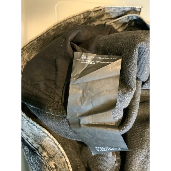 Saint Laurent Paris Black Acid Wash Denim D14 Straight Leg Jeans, Size 32 - Picture 6 of 8